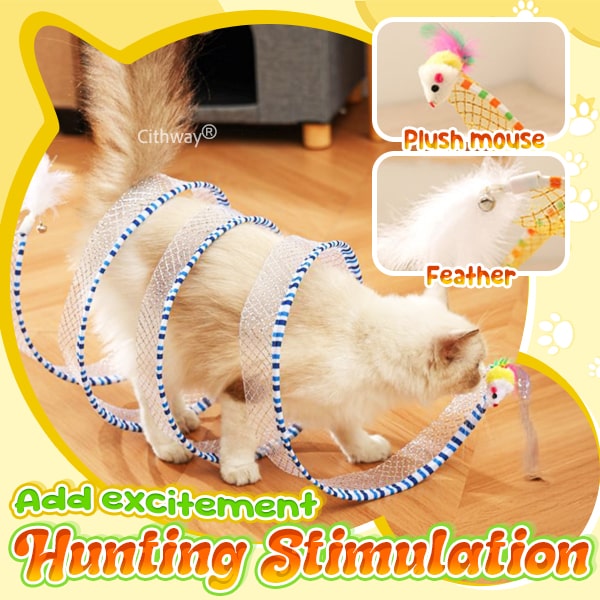 Cithway® Self-play Cat Hunting Spiral Tunnel Toy