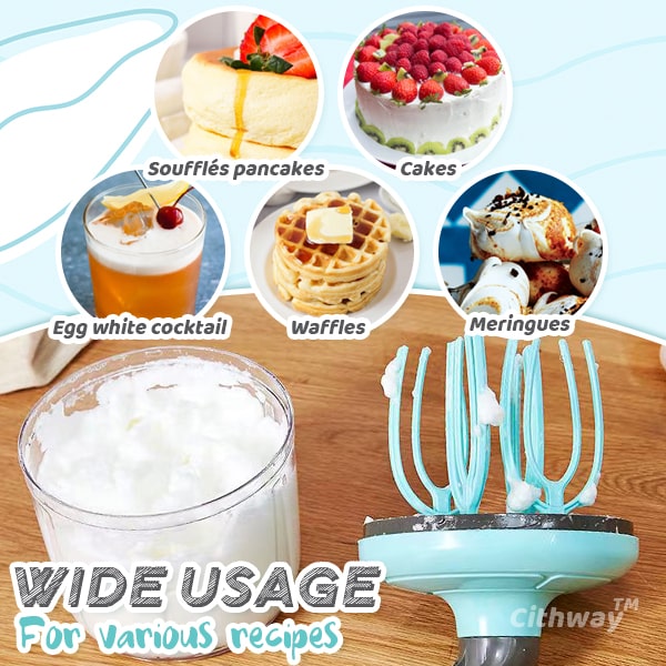 Cithway™ Semi-Automatic Hand Beater Egg White Foamer