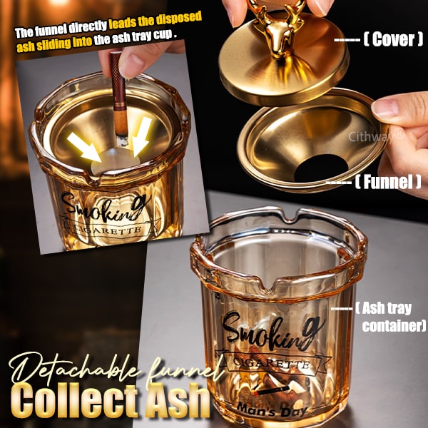 Cithway® Stylish Smoking Funnel Ashtray