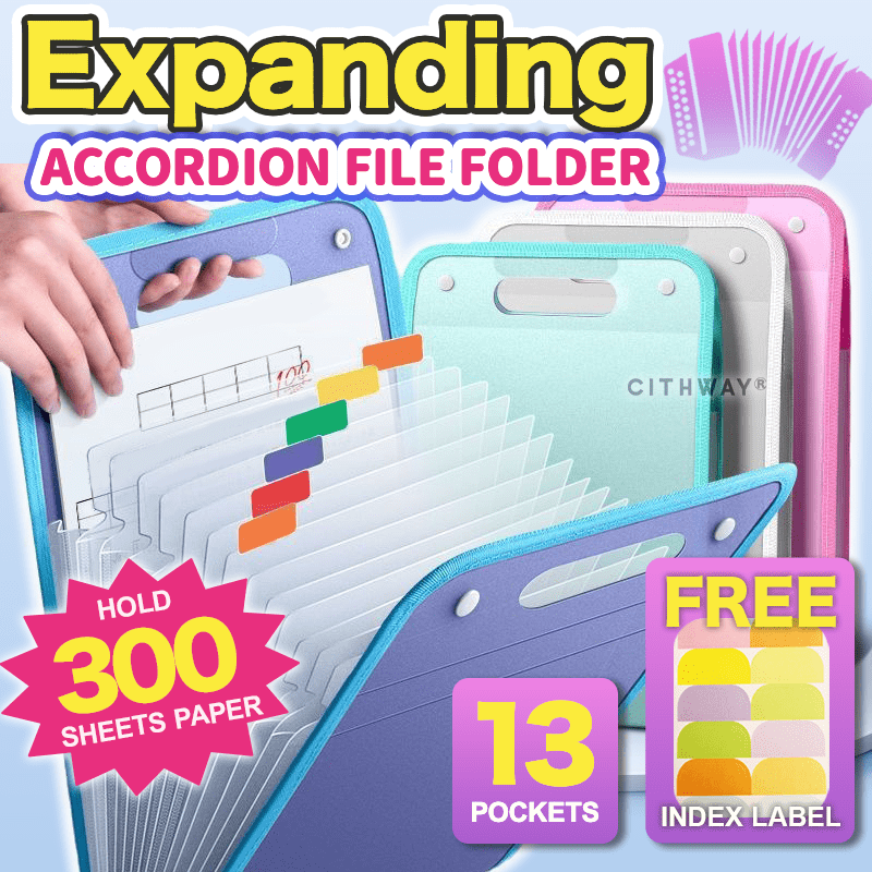 Cithway® Portable Expanding File Folder Organizer – Trendiihome