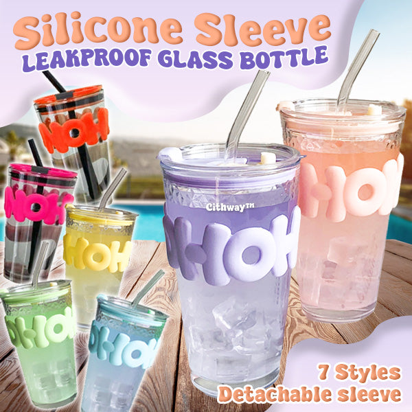 Cithway™ Silicone Sleeve Leakproof Glass Bottle